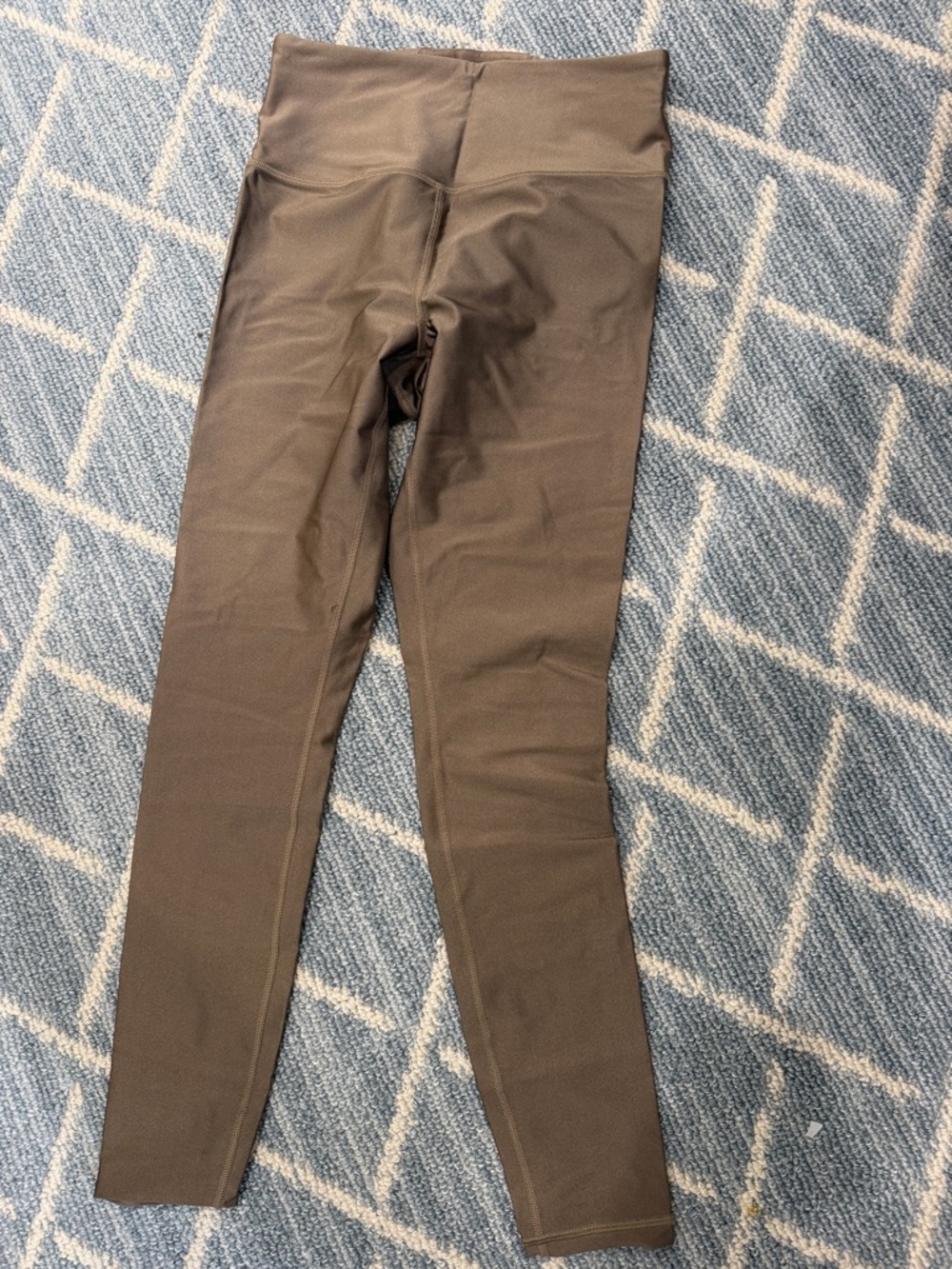 Athleta High-Waist Brown Shiny Leggings